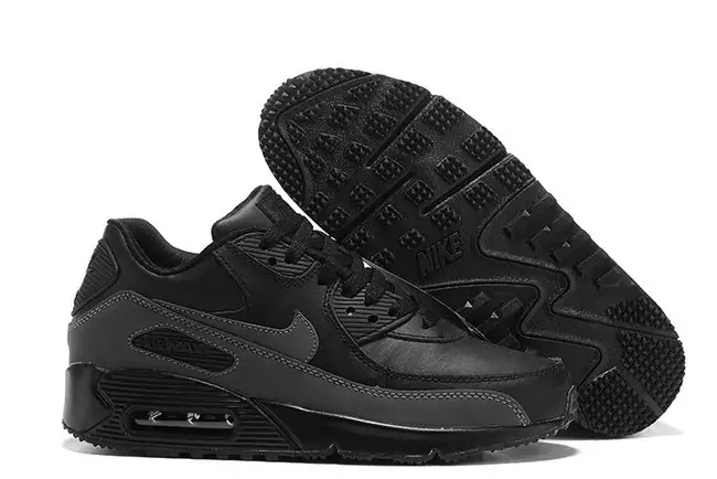 air max 90 chaussures nike tendance retro black gray